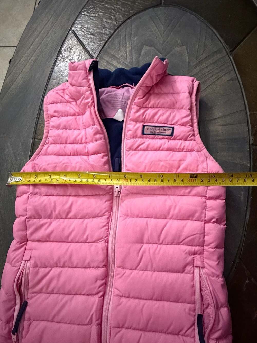 Vineyard Vines Performance Puffer Vest Size S (7-8) Pink